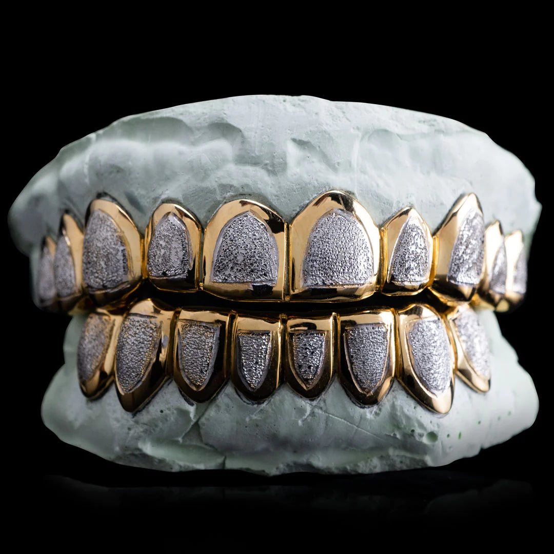 Gold diamond 2025 dust grillz