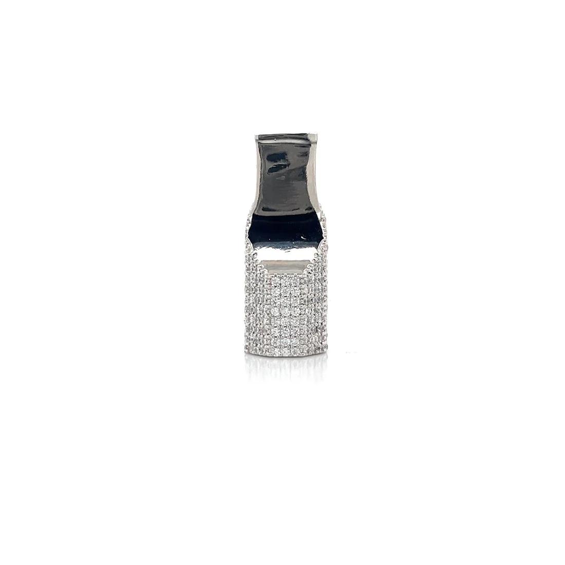 CUSTOM MADE STERLING SILVER MOISSANITE TIP FILTER