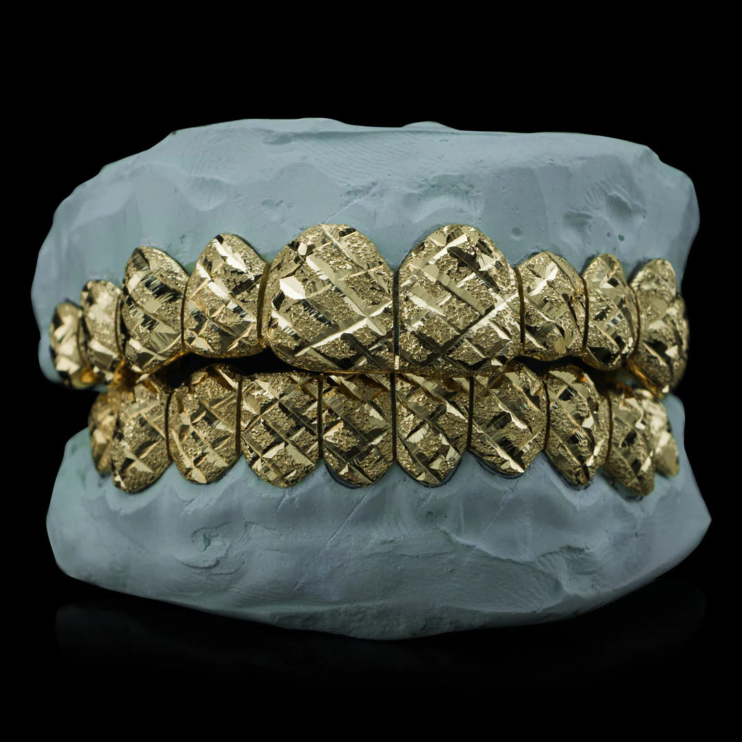 Diamond cut 2025 grillz gold
