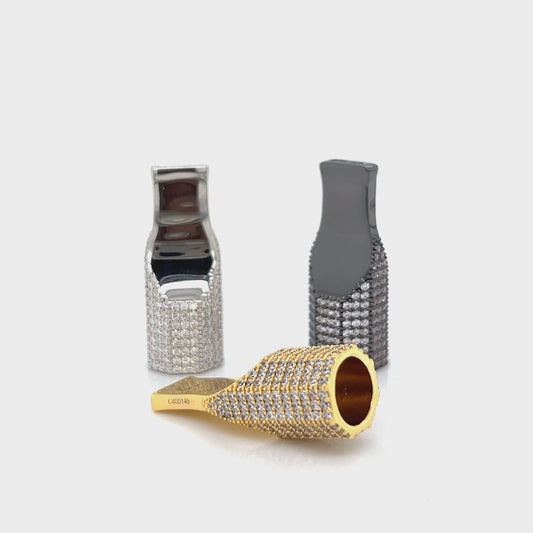 CUSTOM MADE STERLING SILVER MOISSANITE TIP FILTER