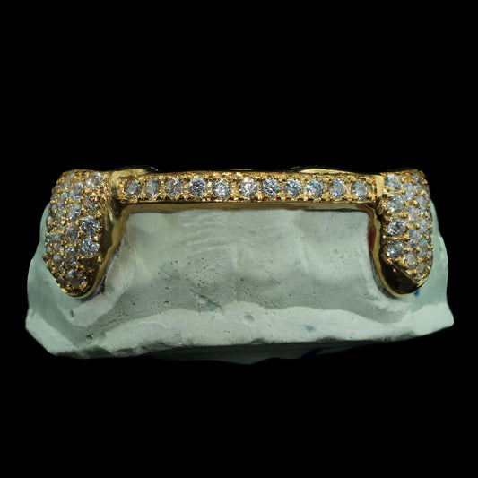 SOLID ICED DIAMOND GRILLZ WITH BAR